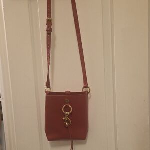 Rebecca Minkoff Red Crossbody Bag with Gold Accents